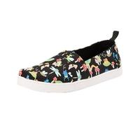 TOMS Boy's Classic Alpargata Loafer Flat, Black Glow in The Dark Bugs, 34 EU