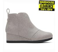 Toms Clare Junior Moda Bambina Design Elegante Chic Stivali Caviglia Argento