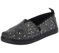 TOMS Classic Alpargata, Mocassino Basso Bambine e Ragazze, Black Cosmic Glitter, 19.5 EU