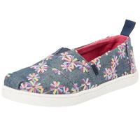 TOMS Classic Alpargata, Mocassino Basso Bambine e Ragazze, Navy Embroidered Floral, 35 EU