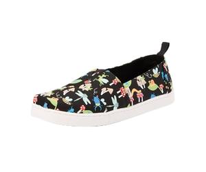 TOMS Classic Alpargata, Mocassino Basso Bambini e Ragazzi, Insetti Neri Che Si Illuminano al Buio, 37 EU