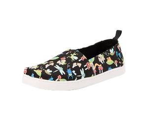 TOMS Classic Alpargata, Mocassino Basso Bambini e Ragazzi, Insetti Neri Che Si Illuminano al Buio, 37 EU