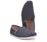 Toms Classic Blue Canvas Slip On Espadrillas Donna In Blu EU 36-42