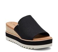 TOMS Diana Mule, Sandali con Zeppa Donna, Black Heavy Canvas, 42 EU