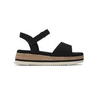 TOMS Diana, Sandali con zeppa Bambine e ragazze, Black Canvas, 34.5 EU