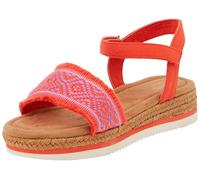 TOMS Diana, Sandali con Zeppa, Rosso, 30.5 EU