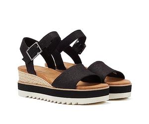 TOMS Diana Zeppe Nere da Donna in Pelle - EUR 37.5