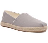 TOMS Donna Alpargata Corda IN Grigio Espadrille Earthwise Misura UK 3 - 8
