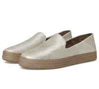 TOMS Donna Carolina Espadrillas Slip On Flats Casual - Nero, Cha Camoscio Metallico, 35.5 EU