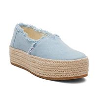 Toms Espadrillas Blu Pastello In Denim Lavato Valcia Da Donna - EUR 38.5