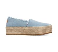 Toms Espadrillas Blu Pastello in Denim Lavato Valcia da Donna - EUR 38.5