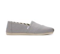 Toms Espadrillas Donna, Tela di Cotone Riciclato Grigio Drizzle, 36.5 EU