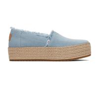 Toms Espadrillas Piattaforma Donna Blu Pastello Estate Slip On