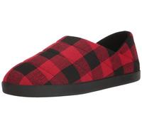 TOMS Ezra, Pantofole Uomo, Red Buffalo Plaid/Fleece, 39 EU