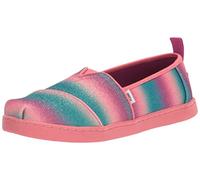 TOMS Glitter Alpargata, Mocassino Basso Bambine e ragazze, Pink Dark Fuchsia, 34 EU