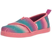TOMS Glitter Alpargata, Mocassino Basso Bambine e ragazze, Pink Dark Fuchsia, 37 EU