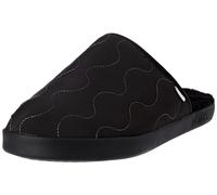 TOMS Harbor, Pantofola Uomo, Black Quilted Cotton Ripstop/Faux Shearling, 39 EU