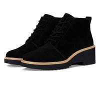 TOMS Lacci Maude, Stivali alla Moda Donna, Camoscio Nero, 38 EU
