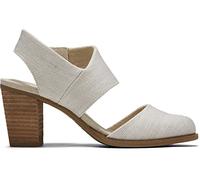TOMS Majorca Closed Toe, Sandalo con tacco Donna, Natural, 37.5 EU