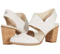 TOMS Majorca Closed Toe, Sandalo con tacco Donna, Natural, 42 EU