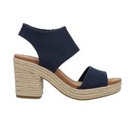 TOMS Majorca Platform, Sandali con tacco Donna, Navy Basket Weave, 35.5 EU