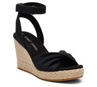 TOMS Marisela, Sandali con zeppa Donna, Black Slubby Woven, 47 EU
