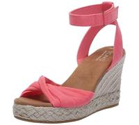 TOMS Marisela, Sandali con zeppa Donna, Shell Pink Slubby Woven, 41 EU