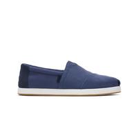 Toms Men's Alp FWD Loafer Flat, Cadet Blue Brushed Twill Navy Suede, 42 EU