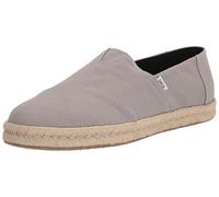 TOMS Men's Alpargata Rope 2.0 Espadrille, Drizzle Grey Recycled Cotton Slubby Woven, 39 EU
