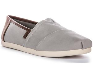 Toms Men's Espadrille_Dark Sage Sneaker, Drizzle Grey Brushed Twill Tan Synthetic, 47.5 EU