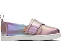 TOMS Mocassino Classico da Bambina Alpargata, Twill Iridescente Color Malva mélange, 37.5 EU