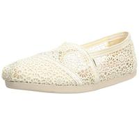 TOMS Moroccan Corchet Alpargata, Mocassino Basso Donna, Off White, 39 EU