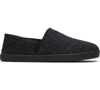 TOMS Pantofole Camden Uomo, Twill nero accogliente, 44.5 EU