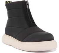 TOMS Piumino Trapuntato Nylon Zip Frontale Donna Stivale Nero UK 3 - 8