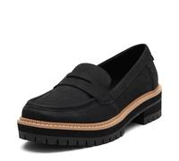 TOMS Recycled Cotton Alpargata, Mocassino Basso Donna, Black White, 38.5 EU