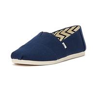TOMS Recycled Cotton Alpargata, Mocassino Basso Uomo, Navy, 42 EU