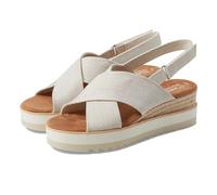 TOMS Sandalo Espadrillas da donna con zeppa Shayla, Naturale, 40 EU
