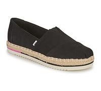 Toms Scarpe Espadrillas ALPARGATA PLATFORM ROPE in Nero 37 1/2