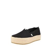 TOMS Valencia, Mocassino Basso Donna, Black Canvas, 41 EU
