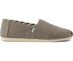 TOMS Sneaker Classica Uomo Alpargata, Vetiver Grey Heritage Canvas, 45 EU