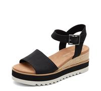 TOMS Sneaker Donna Diana_Ballet Rosa, Tela pesante nera larga, 42 EU