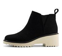 TOMS Women's Maude Ankle Boot, Black Shimmer Twill, 36.5 EU