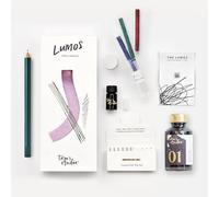 Tom's Studio Lumos Pro Single | Ivy | Sistema creativo di penna ricaricabile | Include inchiostro stilografica nero profondo (50 ml), punte fineliner da 0,05 (3 pezzi), serbatoi di ricambio e