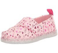TOMS Tiny Alpargata, Espadrillas Bambine e ragazze, Pastel Pink Foil Hearts, 26 EU