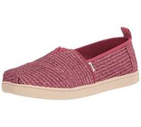 TOMS Tiny Glitter Alpargata, Mocassino Bambine e ragazze, Pink Rose, 19.5 EU