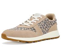TOMS TRVL Lite - Sneaker retrò da Donna, Color Avena, Piccole Macchie Leopardate/Pelle Scamosciata, Taglia 40