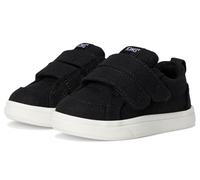 TOMS Unisex Kid's Cruz Double Strap Hook And Loop Sneaker, Black Heritage Canvas, 10 UK Child