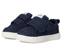TOMS Unisex Kid's Cruz Double Strap Hook And Loop Sneaker, Navy Heritage Canvas, 36 EU