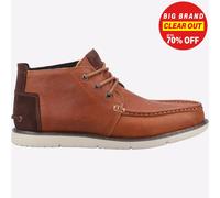 Toms Uomo Navi Moc Chukka IN Pelle Con Lacci Stivali Marrone