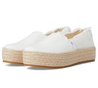 TOMS Valencia, Mocassino Basso Donna, White Canvas, 36.5 EU